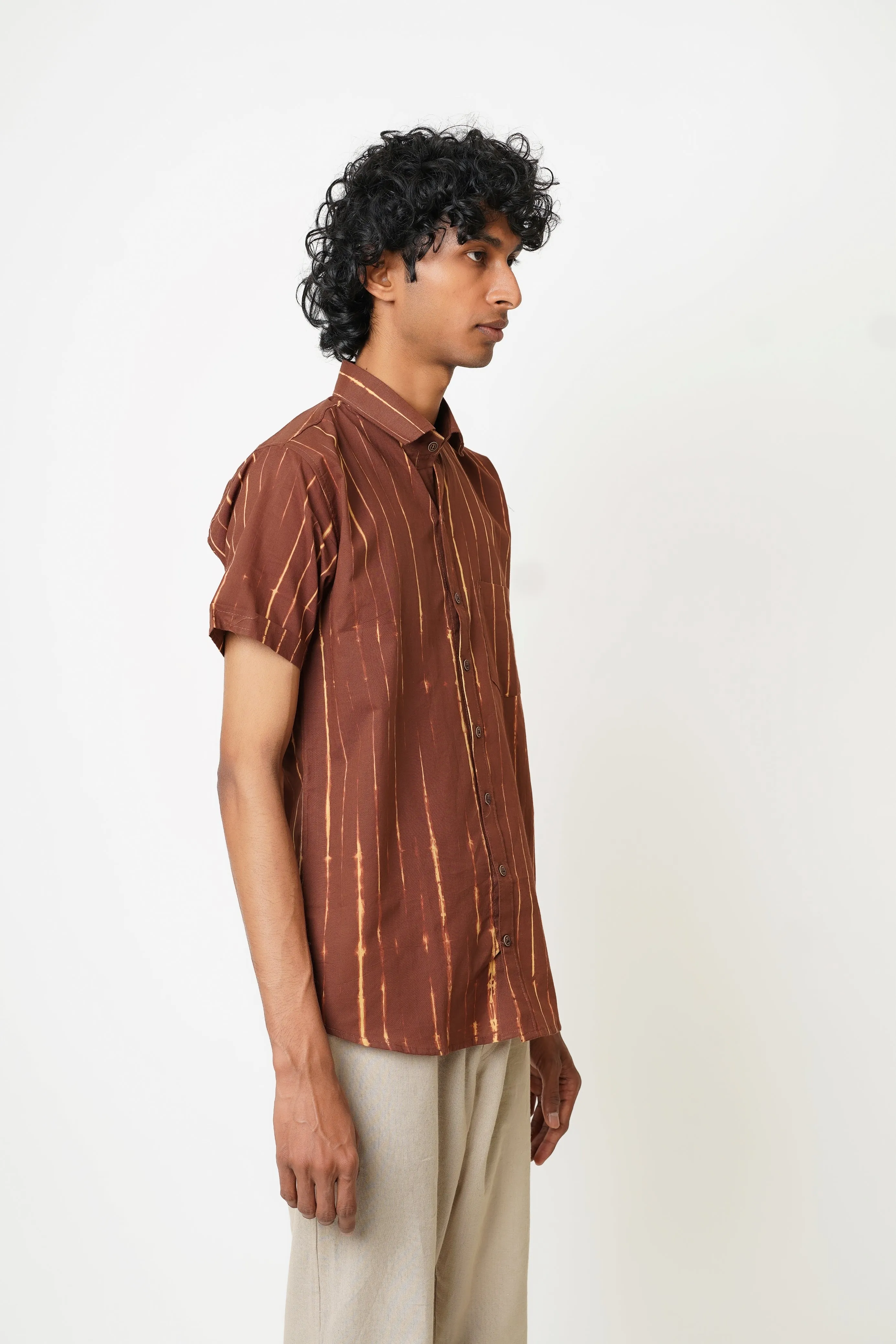 Tie & Dye Men's Half Sleeves Shirt