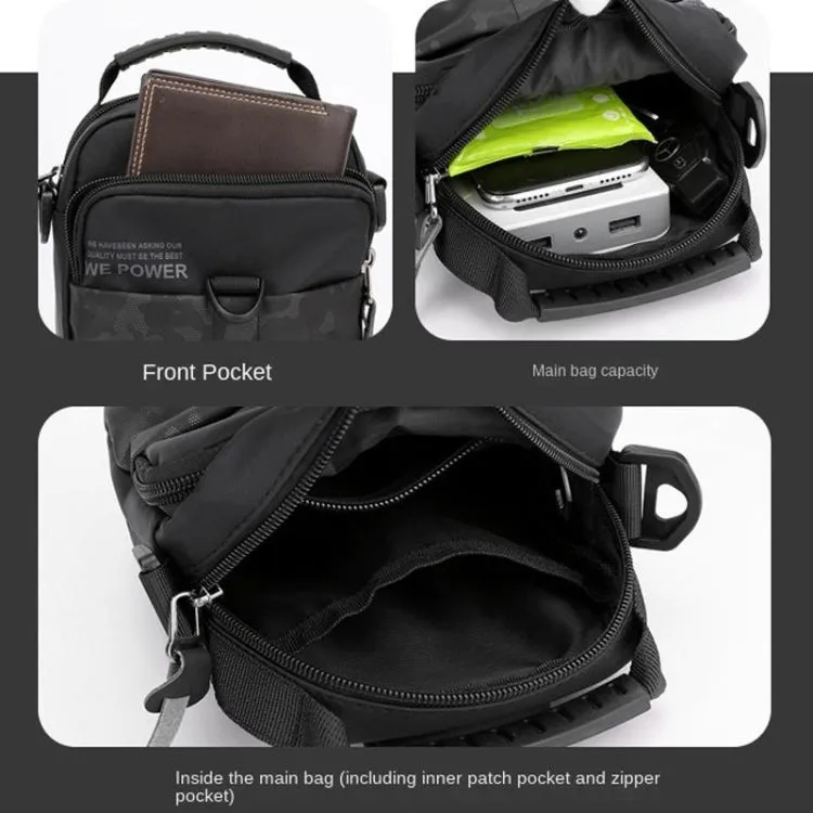 WEPOWER Men Light Sports Shoulder Small Bags(Army Green)