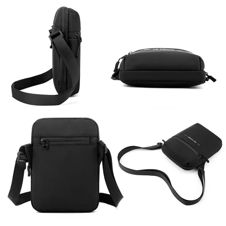 WEPOWER Men Single Shoulder Bag Simple Business Casual Crossbody Bag(Grey)