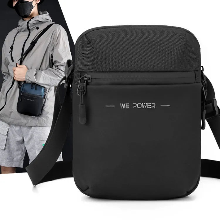WEPOWER Men Single Shoulder Bag Simple Business Casual Crossbody Bag(Grey)