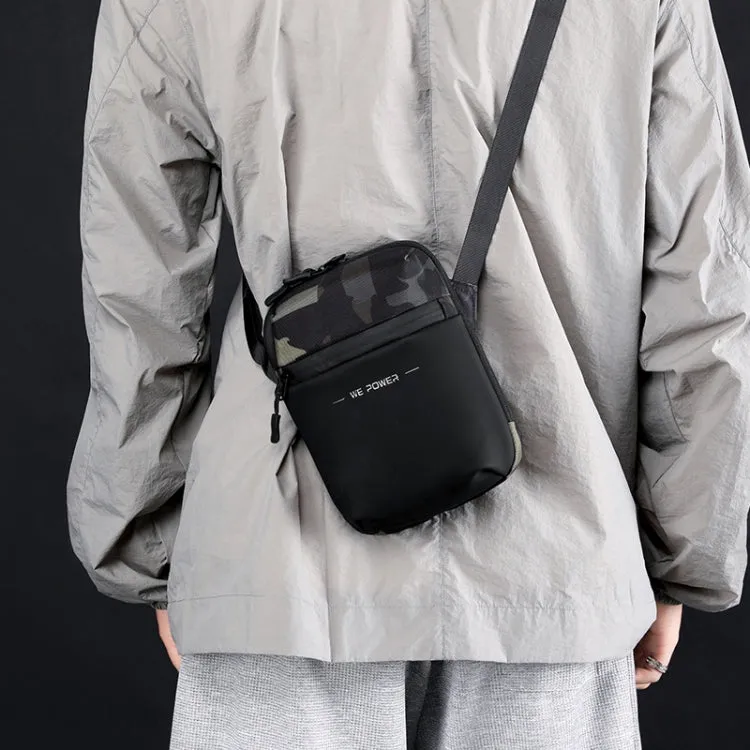 WEPOWER Men Single Shoulder Bag Simple Business Casual Crossbody Bag(Grey)