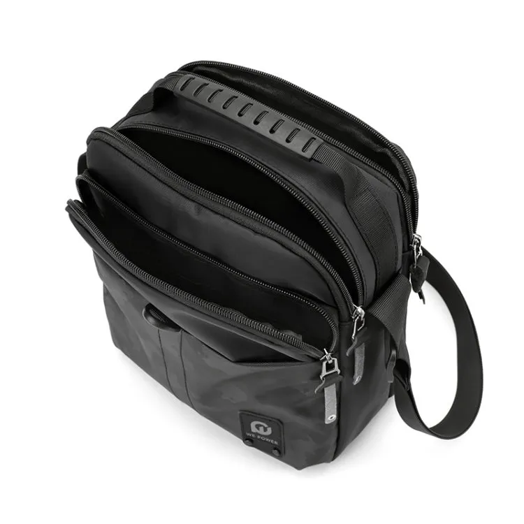 WEPOWER Men Sport Messenger Bag Outdoor Street Casual Messenger Bag(Dark Blue)