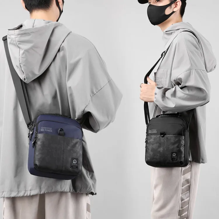 WEPOWER Men Sport Messenger Bag Outdoor Street Casual Messenger Bag(Dark Blue)