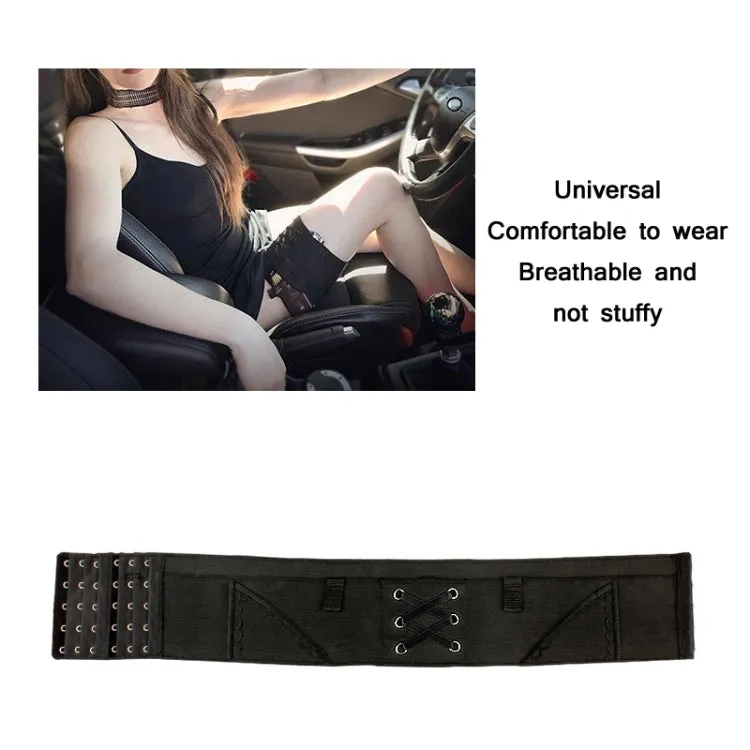 Women Embroidery Sexy Portable Invisible Defensive Legging Cover, Spec: M-Pink