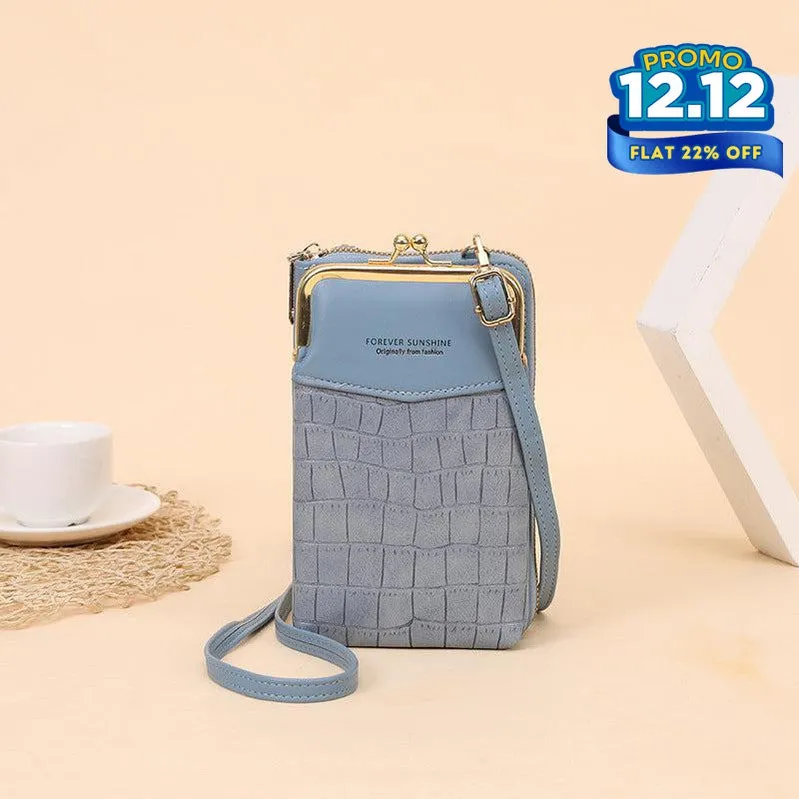 Women Multi-Purpose Crossbody Crocodile Bag