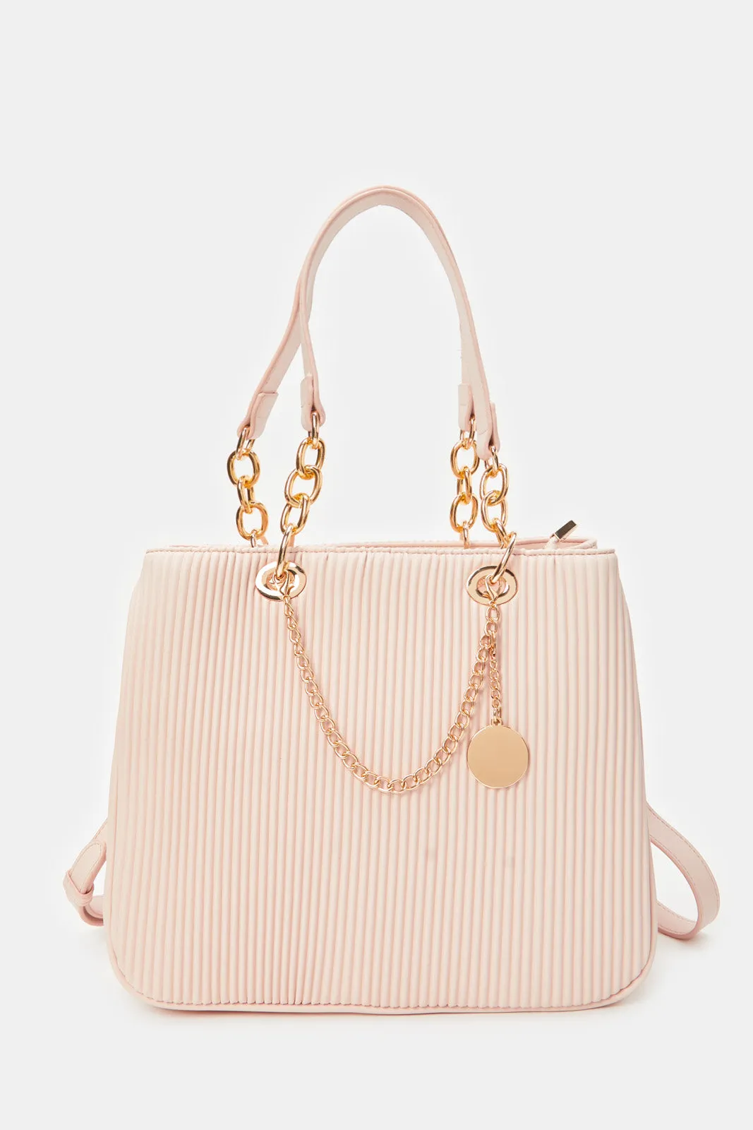 Women Pink Embellished Day Bag