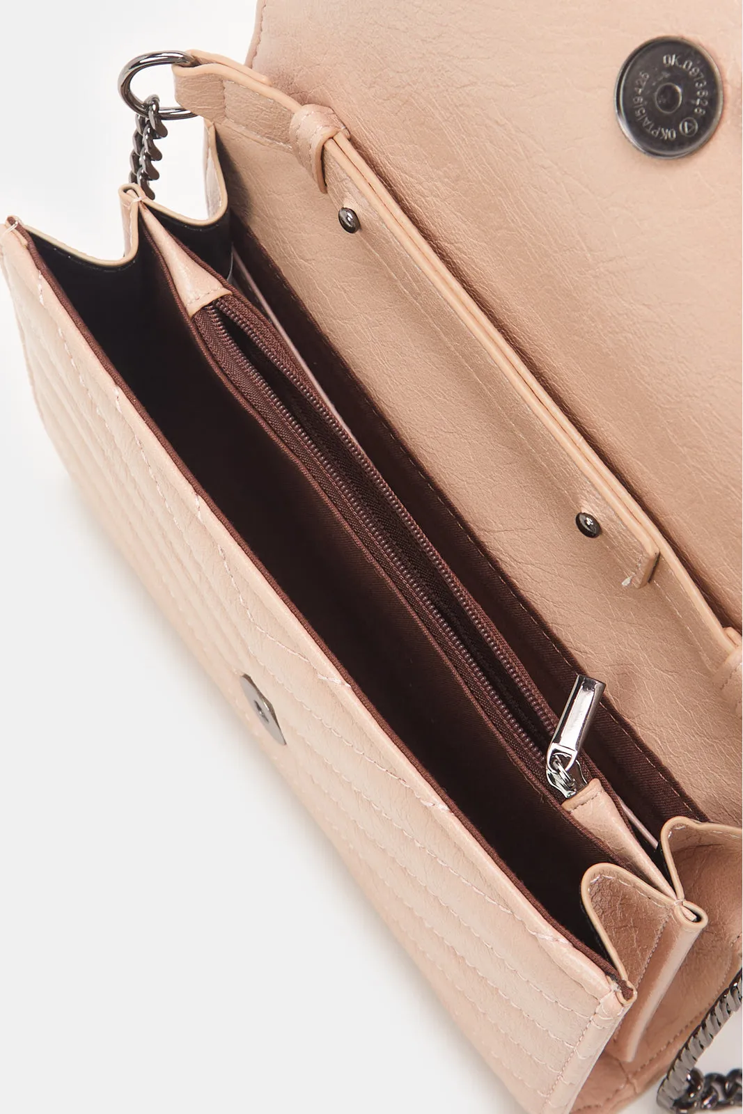 Women Pink Textured Handbag