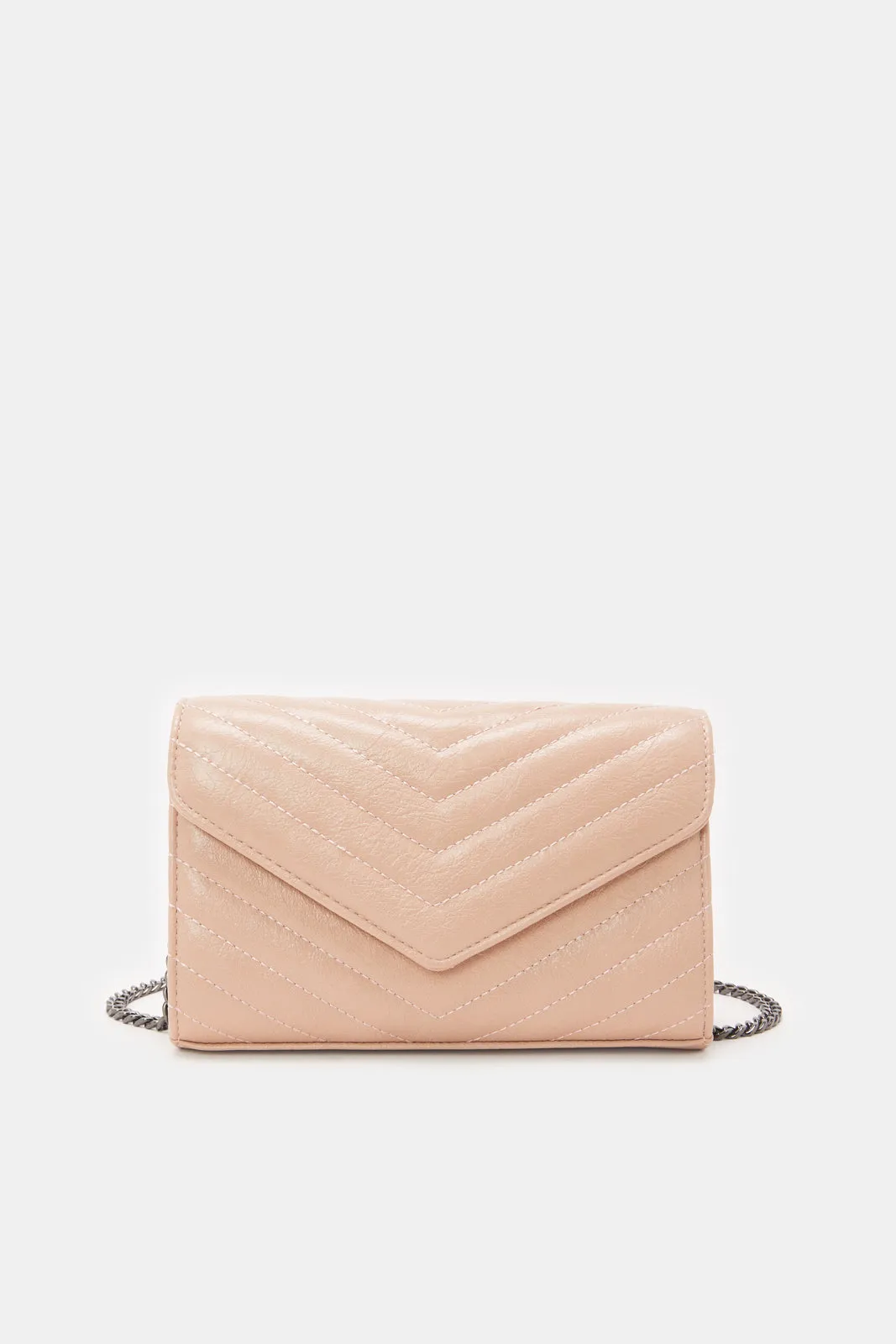 Women Pink Textured Handbag