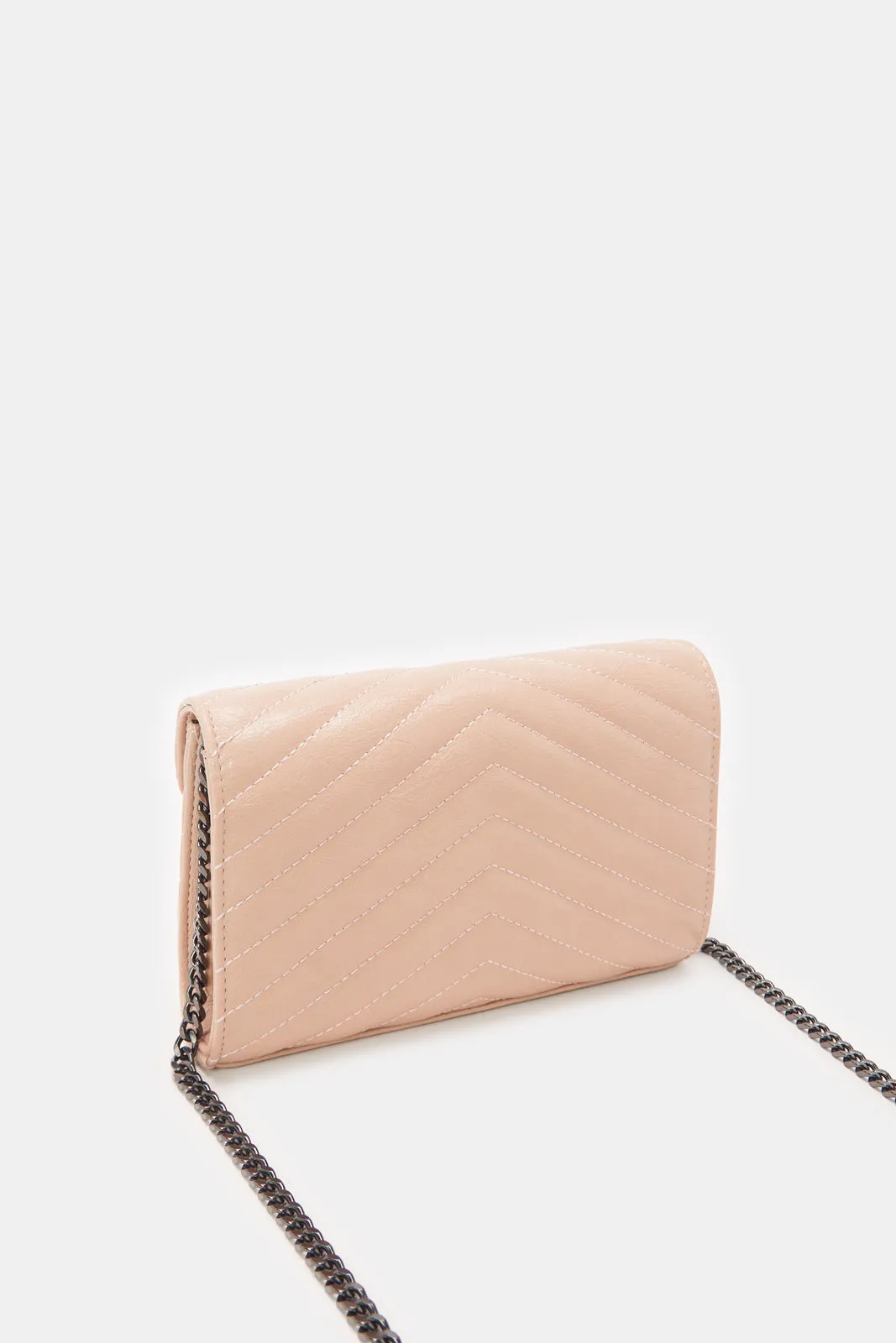 Women Pink Textured Handbag