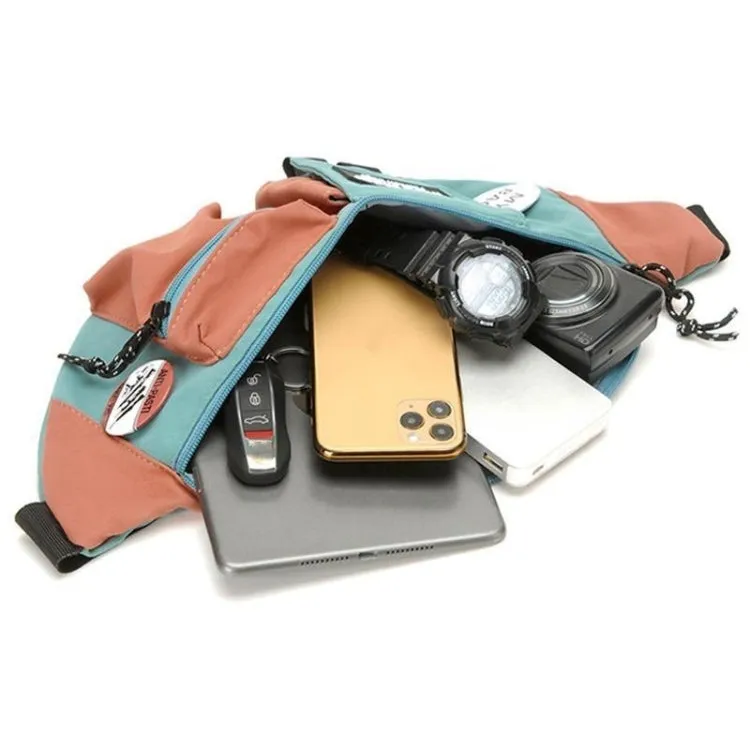 Y9574 Canvas Crossbody Single Shoulder Backpack Light Sports Chest Bag Green
